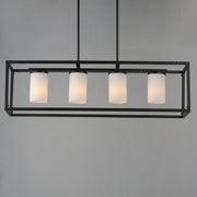 Maxim 10288SWBK Lateral 4 Light Linear Pendant | Black