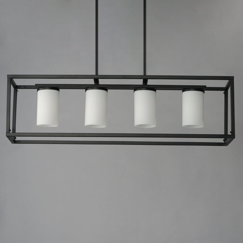 Maxim 10288SWBK Lateral 4 Light Linear Pendant | Black