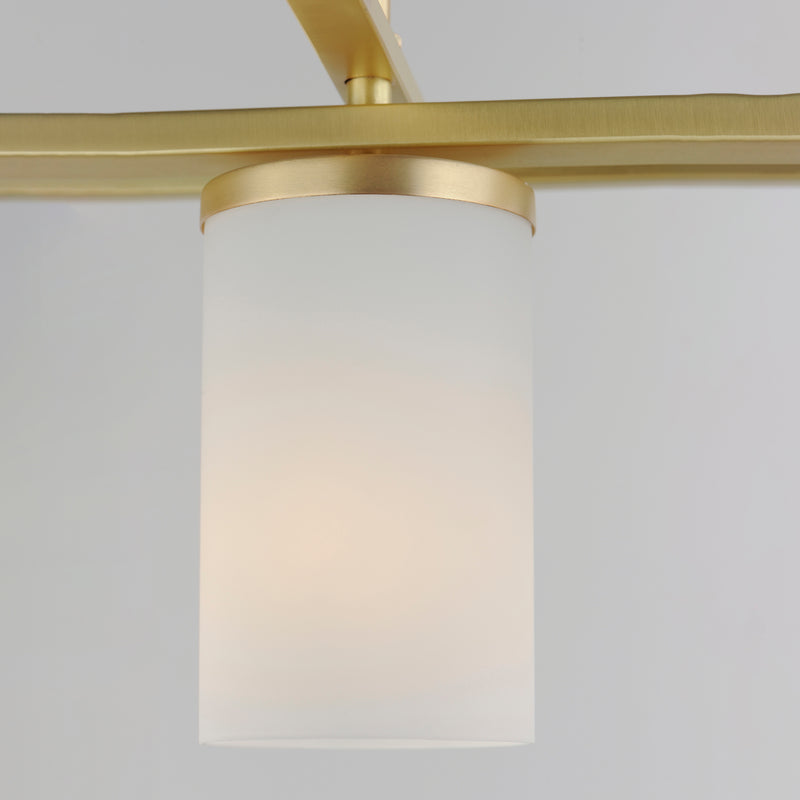 Maxim 10288SWSBR Lateral 4 Light Linear Pendant | Satin Brass