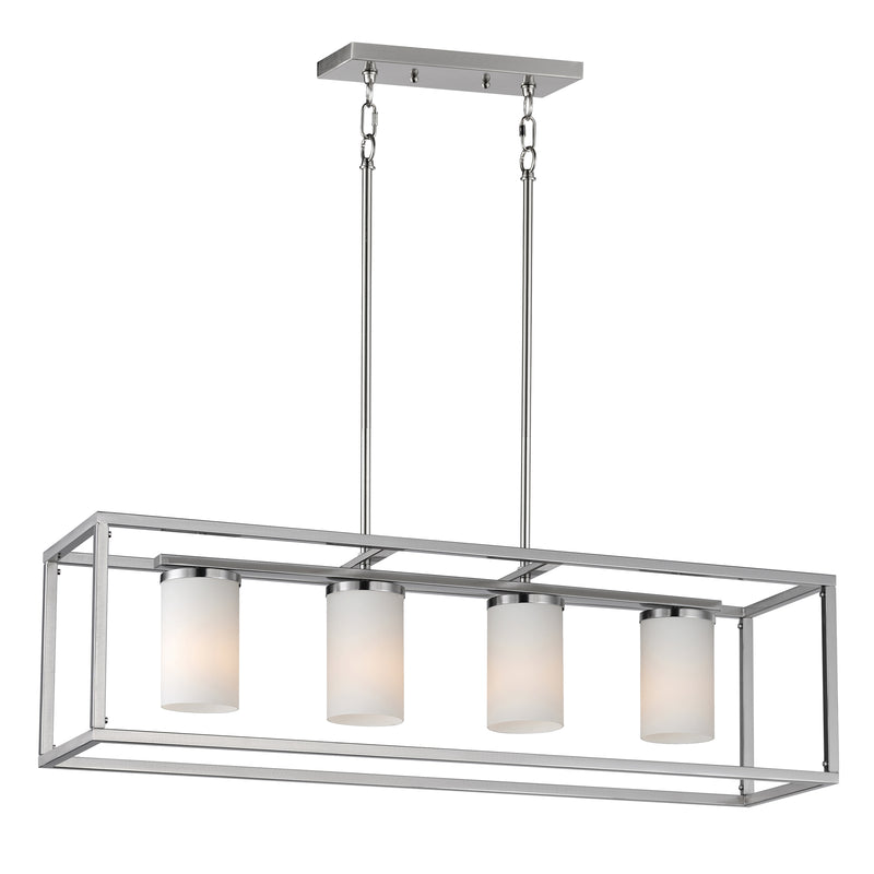 Maxim 10288SWSN Lateral 4 Light Linear Pendant | Satin Nickel