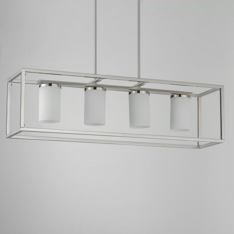 Maxim 10288SWSN Lateral 4 Light Linear Pendant | Satin Nickel
