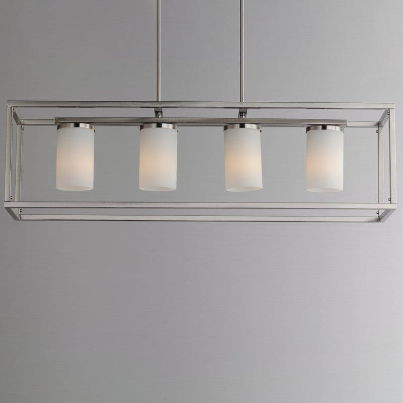 Maxim 10288SWSN Lateral 4 Light Linear Pendant | Satin Nickel