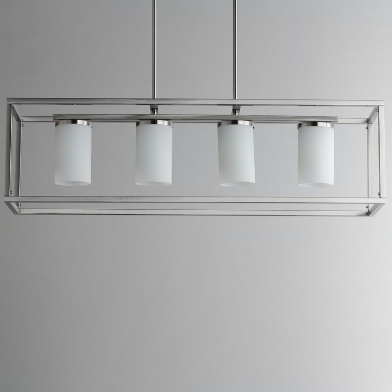 Maxim 10288SWSN Lateral 4 Light Linear Pendant | Satin Nickel
