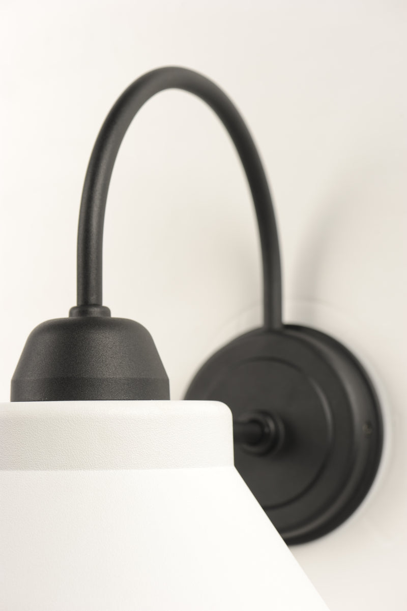 Maxim 10290WTBK Jetty 1 Light Outdoor Wall Sconce | Black