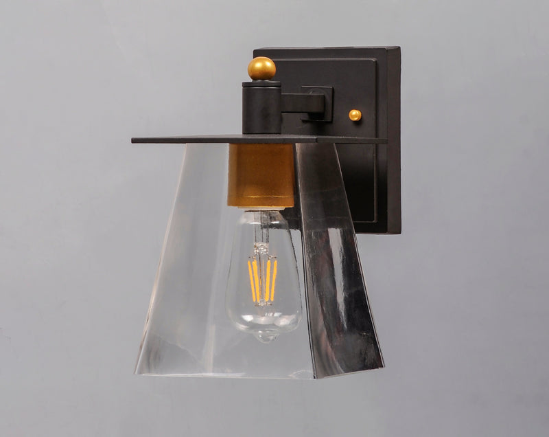Maxim 10312CLBZGLD Chalet 1 Light LED Outdoor Wall Sconce | Bronze / Gold