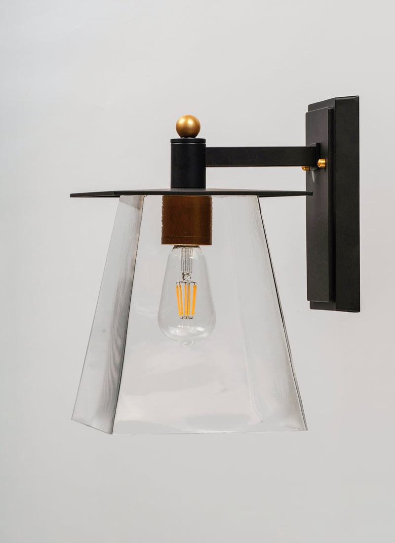 Maxim 10313CLBZGLD Chalet 1 Light LED Outdoor Wall Sconce | Bronze / Gold