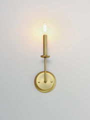 Maxim 10321SBR Wesley 1 Light Wall Sconce | Satin Brass