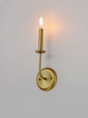 Maxim 10321SBR Wesley 1 Light Wall Sconce | Satin Brass