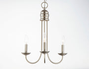 Maxim 10343SN Logan 3 Light Candle Chandelier | Satin Nickel