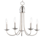 Maxim 10345SN Logan 5 Light Candle Chandelier | Satin Nickel