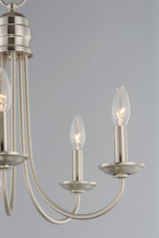 Maxim 10345SN Logan 5 Light Candle Chandelier | Satin Nickel