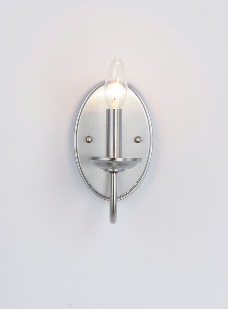 Maxim 10351SN Logan 1 Light Wall Sconce | Satin Nickel