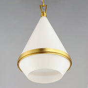 Maxim 10374WTSBR Giza 11.25" 1 Light Pendant | Satin Brass