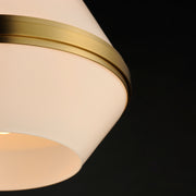 Maxim 10376WTSBR Giza 15.5" Pendant | Satin Brass