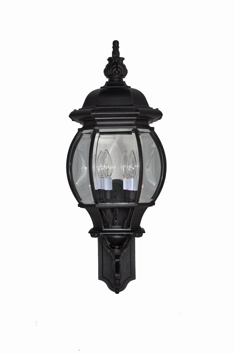 Maxim 1037BK Crown Hill 4 Light Outdoor Wall Lantern | Black