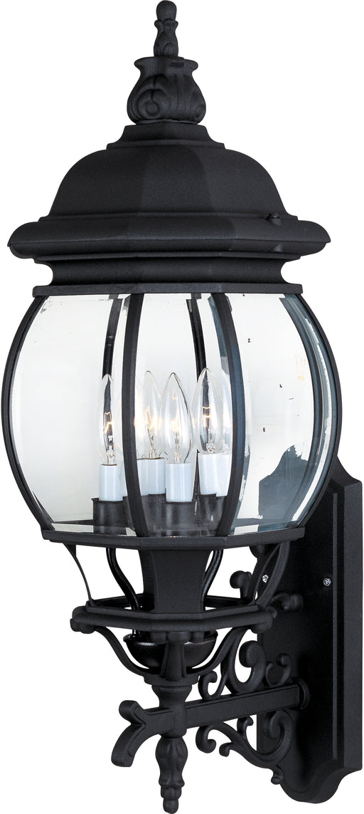 Maxim 1037BK Crown Hill 4 Light Outdoor Wall Lantern | Black