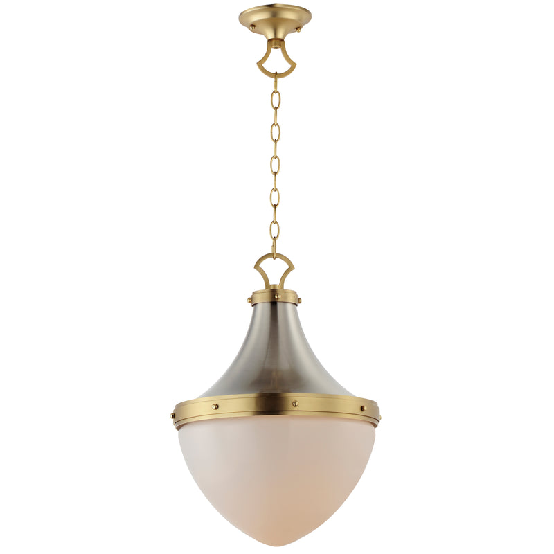 Maxim 10386WTSNSBR Conrad 15" Pendant | Satin Nickel / Satin Brass