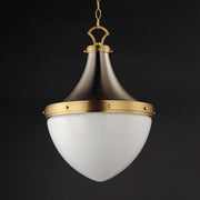 Maxim 10386WTSNSBR Conrad 15" Pendant | Satin Nickel / Satin Brass