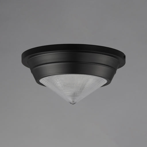 Maxim 10390PRBK Hargreaves 1 Light Flush Mount | Black
