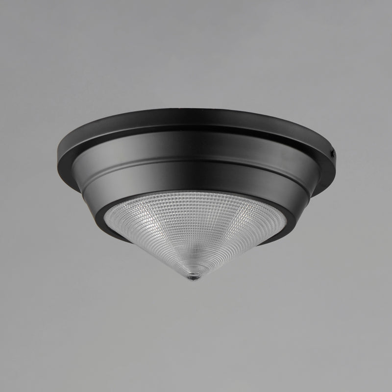 Maxim 10390PRBK Hargreaves 1 Light Flush Mount | Black