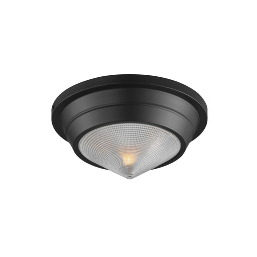 Maxim 10390PRBK Hargreaves 1 Light Flush Mount | Black