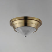 Maxim 10390PRNAB Hargreaves 1 Light Flush Mount | Natural Aged Brass