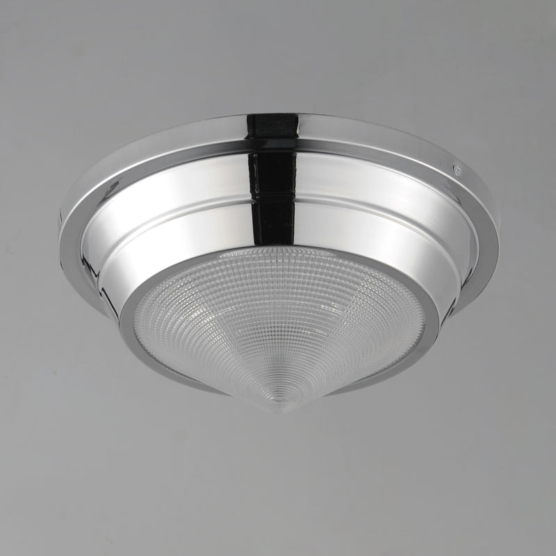 Maxim 10390PRPN Hargreaves 1 Light Flush Mount | Polished Nickel