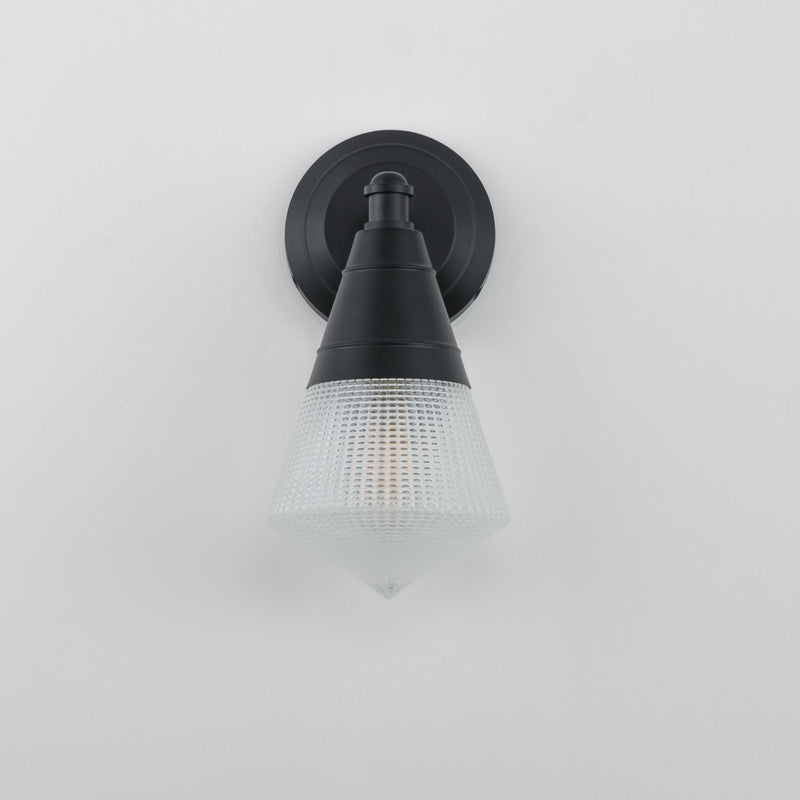 Maxim 10391PRBK Hargreaves 1 Light Wall Sconce | Black