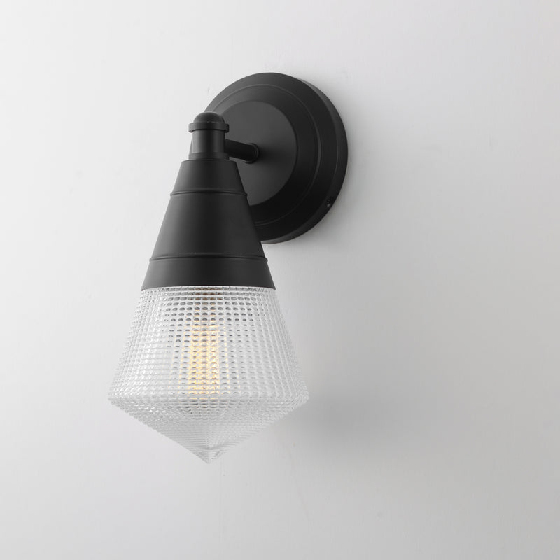 Maxim 10391PRBK Hargreaves 1 Light Wall Sconce | Black