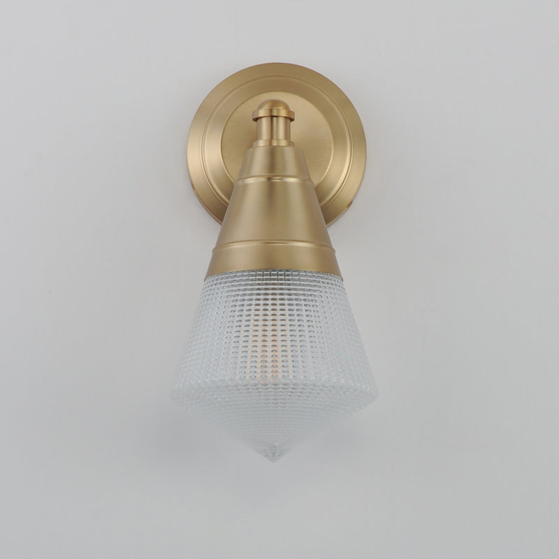 Maxim 10391PRNAB Hargreaves 1 Light Wall Sconce | Natural Aged Brass