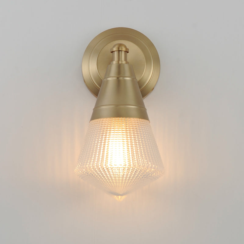 Maxim 10391PRNAB Hargreaves 1 Light Wall Sconce | Natural Aged Brass