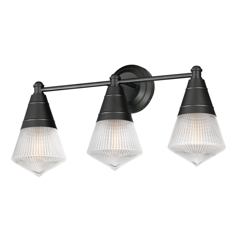 Maxim 10393PRBK Hargreaves 3 Light Bath Vanity | Black