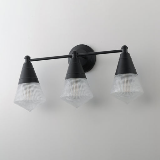 Maxim 10393PRBK Hargreaves 3 Light Bath Vanity | Black