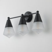Maxim 10393PRBK Hargreaves 3 Light Bath Vanity | Black
