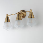 Maxim 10393PRNAB Hargreaves 3 Light Bath Vanity | Natural Aged Brass