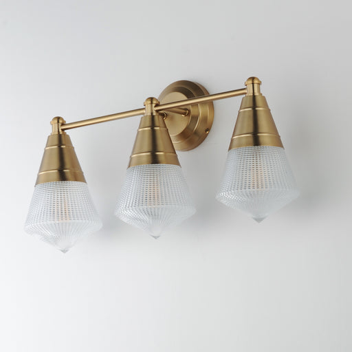 Maxim 10393PRNAB Hargreaves 3 Light Bath Vanity | Natural Aged Brass