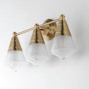 Maxim 10393PRNAB Hargreaves 3 Light Bath Vanity | Natural Aged Brass
