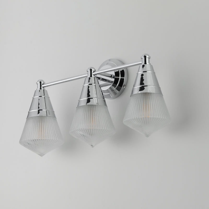 Maxim 10393PRPC Hargreaves 3 Light Bath Vanity | Polished Chrome