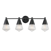 Maxim 10394PRBK Hargreaves 4 Light Bath Vanity | Black