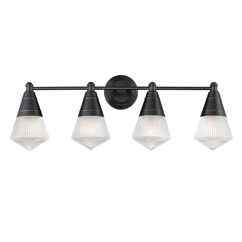 Maxim 10394PRBK Hargreaves 4 Light Bath Vanity | Black