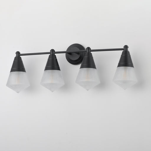Maxim 10394PRBK Hargreaves 4 Light Bath Vanity | Black