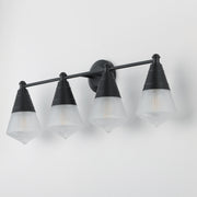 Maxim 10394PRBK Hargreaves 4 Light Bath Vanity | Black