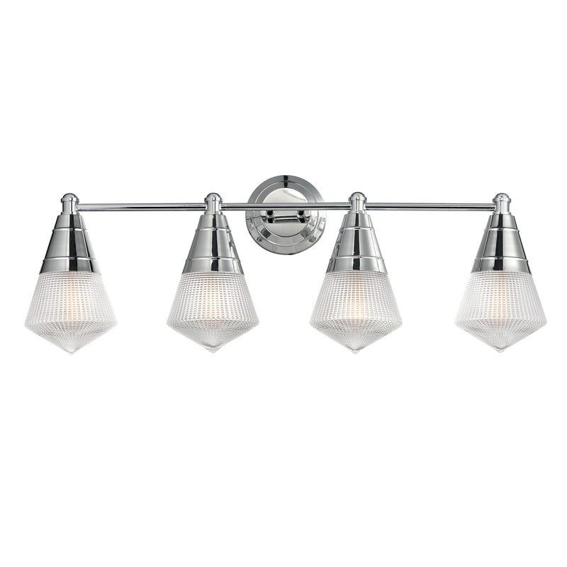 Maxim 10394PRPC Hargreaves 4 Light Bath Vanity | Polished Chrome