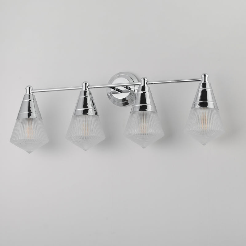 Maxim 10394PRPC Hargreaves 4 Light Bath Vanity | Polished Chrome