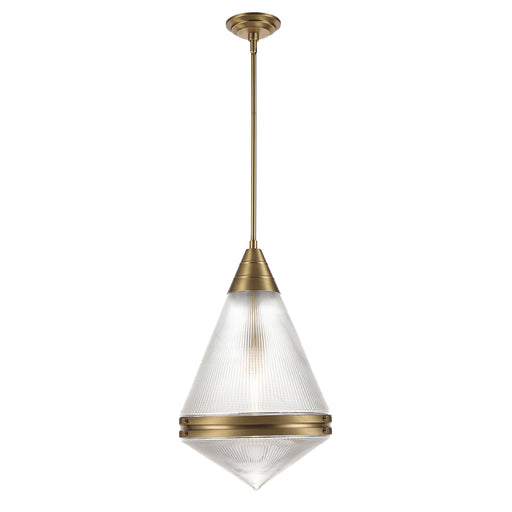 Maxim 10395PRNAB Hargreaves 1 Light Pendant | Natural Aged Brass