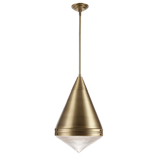 Maxim 10396PRNAB Hargreaves 1 Light Pendant | Natural Aged Brass
