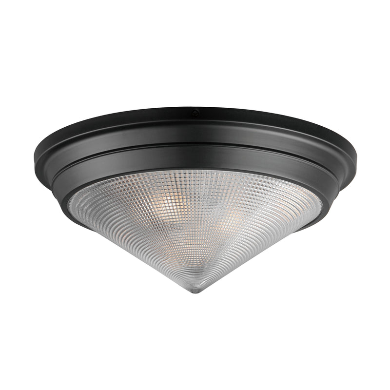 Maxim 10399PRBK Hargreaves 3 Light Flush Mount | Black