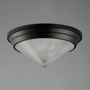 Maxim 10399PRBK Hargreaves 3 Light Flush Mount | Black