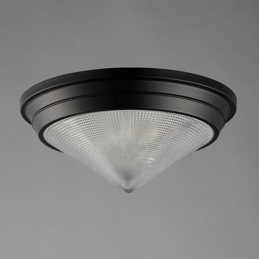 Maxim 10399PRBK Hargreaves 3 Light Flush Mount | Black