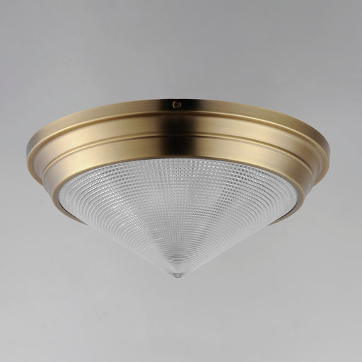 Maxim 10399PRNAB Hargreaves 3 Light Flush Mount | Natural Aged Brass